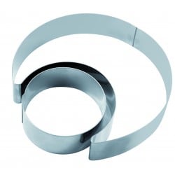 Kit 2Pzs Molde Luna Base 20Cm Inoxidable Martellato