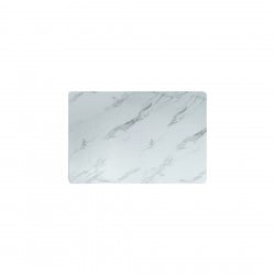 Tabla Rectangular 26X18Cm White Marble Contour