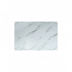Tabla Rectangular 36X25Cm White Marble Contour