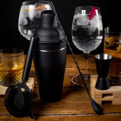 Coctelera 700Ml Negro Manhattan Lugano