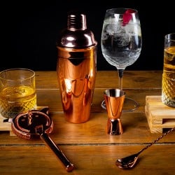 Set Bar 4Pzs Cobre Manhattan Lux Lugano