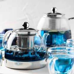 Tetera 1,2 Lt Borosilicato Y Acero Oxford Lugano
