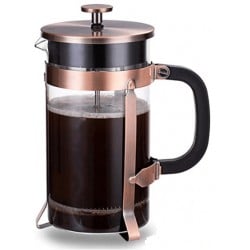 Cafetera Francesa 1Lt Borosilicato Cobre Envejecido Ruan Lugano