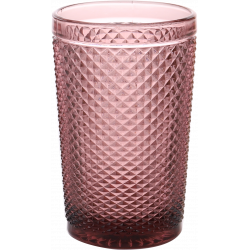 Set 4 Vasos Alto 35Cl Morado Mini Diamante Lugano
