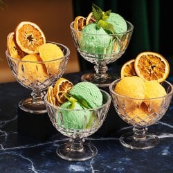 Set 6 Copas Helado 28,6Cl Vintage Dewitt Fta