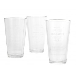 Set 6 Vasos Alto 47,5Cl Frases Carrete Fta