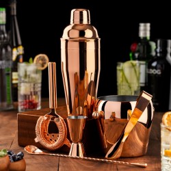 Set Bar 6Pzs Cobre Manhattan Ice Lugano