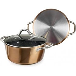 Cacerola Con Tapa 20 Cm Natura Copper Ibili