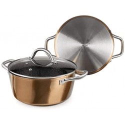 Cacerola Con Tapa 28 Cm Natura Copper Ibili