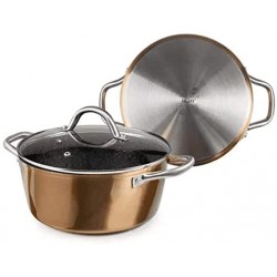 Cacerola Con Tapa 24Cm Natura Copper Ibili