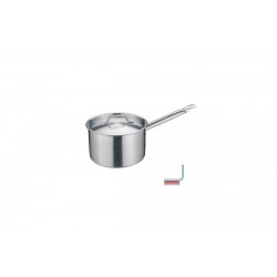 Cacerola Baja Con Tapa Y Mango 2,2Lt Inoxidable 20X7,5Cm E11403 Wolfen