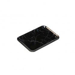 Bandeja Exhibidor Melamina Marble Negro 32,5 X17,6X2 Efay