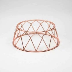 Soporte Exhibidor Antideslizante Corona Cobre 20Cm Efay