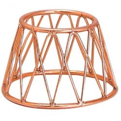 Soporte Exhibidor Antideslizante Mini Corona Cobre 10Cm Efay