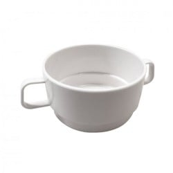 Taza Consomé Abs Blanca 15,5Cm Wolfen