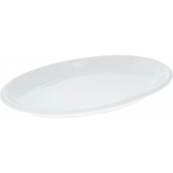 Plato Ovalado Melamina Blanco 30Cm Efay