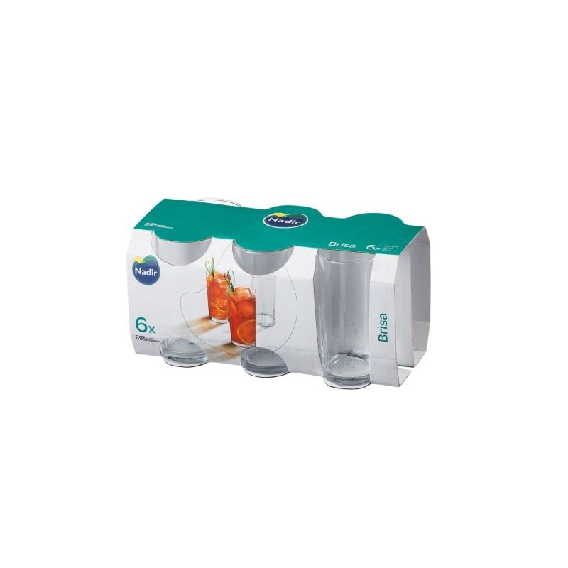 Set 6 Vasos Alto 30cl Brisa...
