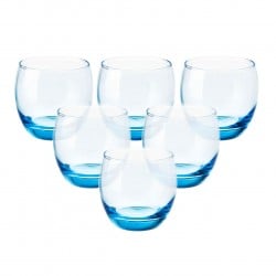 Set 6 Vasos Bajo 32Cl Azul Salto Arcoroc