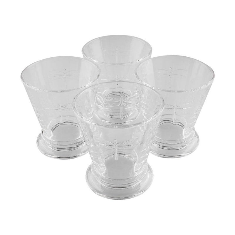 Set 6 Vasos Bajo Libélula...