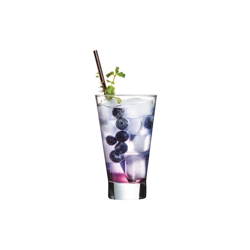 Set 12 Vasos Alto 350ml Shetland Arcoroc vidrio elegante diseño moderno refrescos agua jugos cocteles promocion oferta Chile