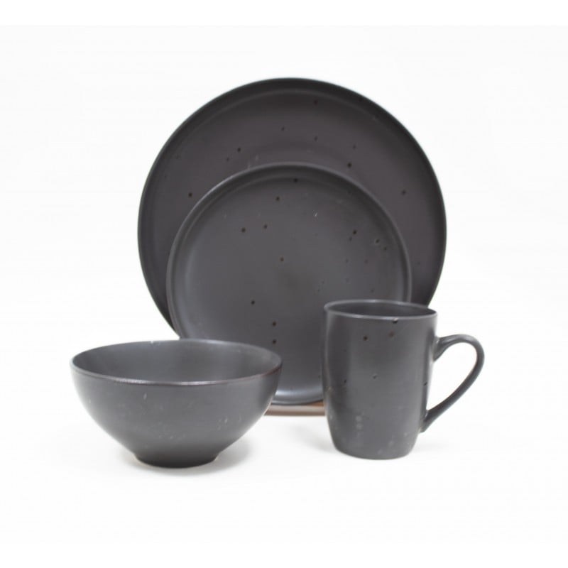 Set Vajilla 24pzs Black...