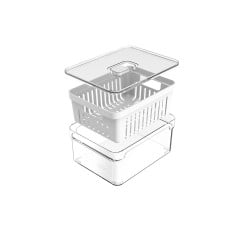 Organizador Para Refrigerador Con Cesta Clear Fresh 2,2Lt  Ou