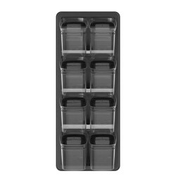 Set 9Pzs Especieros Block  Cajon Negro Ou