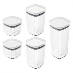 Set 5Pzs Contenedores Blanco Ou
