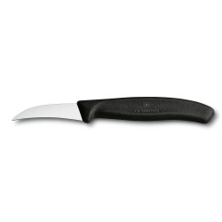 Cuchillo Torneador Color Negro. Hoja 6 Cm. Victorinox