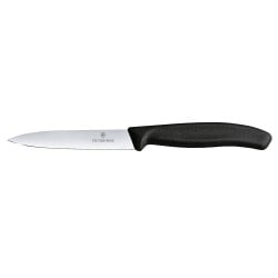 Cuchillo Mondador Swiss Classic Color Negro. Hoja 10 Cm. Victorinox