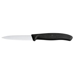 Cuchillo Verdura Swiss Classic Color Negro. Hoja 8 Cm. Victorinox