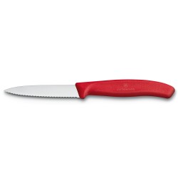 Cuchillo Verdura Swiss Classic Color Rojo. Hoja 8 Cm. Victorinox
