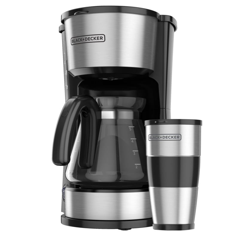 Cafetera 4 en 1 Black and Decker 750ml diseño moderno acero inoxidable prepara café té infusiones fácil usar