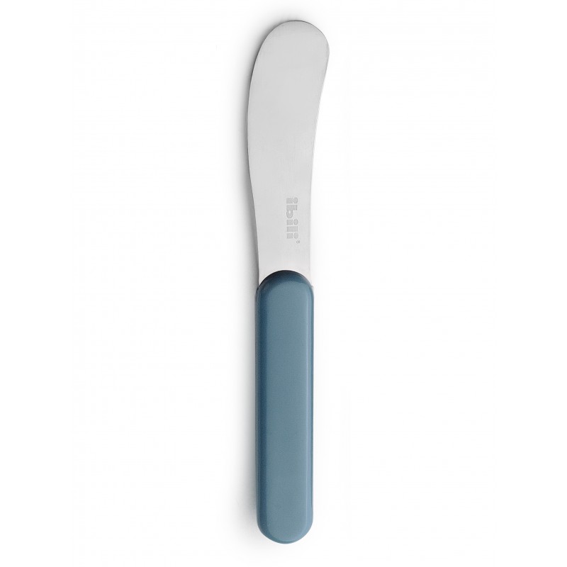 Cuchillo para mantequilla Ibili acero inoxidable mango azul utensilio cocina untar pan desayuno