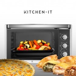 Horno Eléctrico 45Lt Acero Inoxidable Silver Series  Kitchen-It