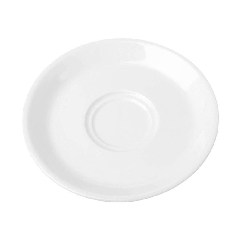 Platillo Café 13.5cm TH Banket Wolfen, vajilla blanca, elegante y duradera. Ideal para hostelería y hogar.