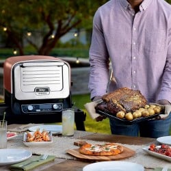 Horno Eléctrico Ninja Woodfire 8 En 1 De Exterior