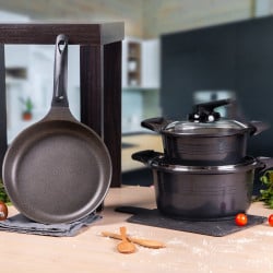 Batería De Cocina 5 Piezas Black Roichen