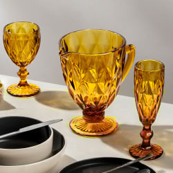 Set 4 Copas Champagne 15Cl Ámbar Diamante Lugano