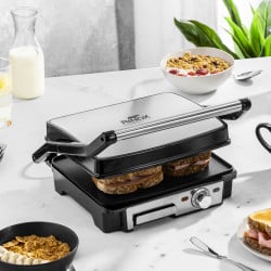 Plancha Sandwichera Eléctrica Lisa Evr-1R Rinox
