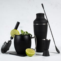 Jarra 500Ml Lisa Negro Mate Moscow Mule Lugano