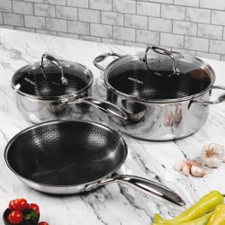 Set Cocina 5 Piezas Acero Inoxidable Bee Roichen