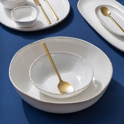 Plato Hondo 19Cm White Sand Lugano
