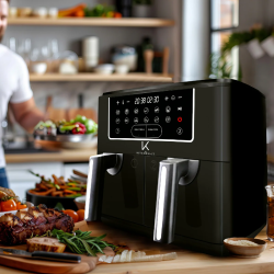 Freidora De Aire 9Lt Dual Editio Kitchen-It