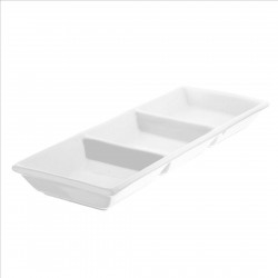 Fuente Rectangular 3 Divisiones 32Cm Banket