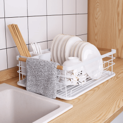 Secador Platos Acero Inox  1 Nivel Blanco Simplit
