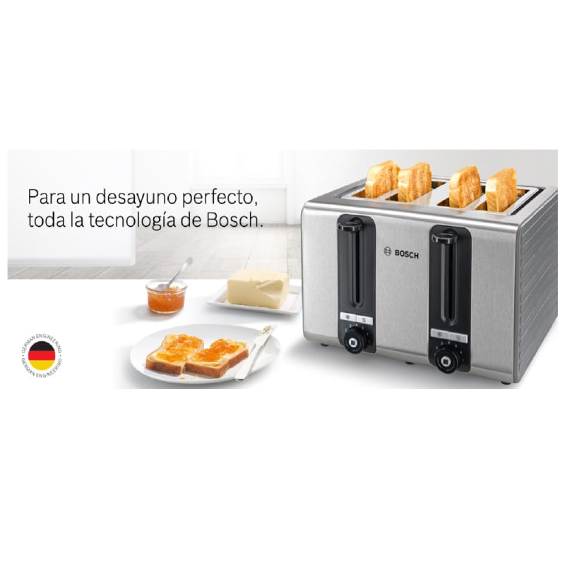Tostador 4 rebanadas Acero...