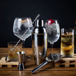 Set Bar 4Pzs Acero Manhattan Lux Lugano