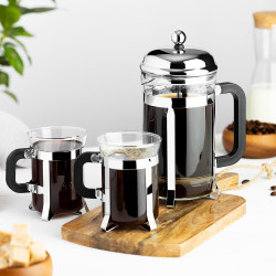 Cafetera Francesa 600Ml Borosilicato Acero Lyon Lugano