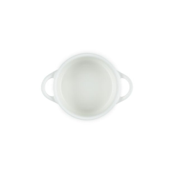 Mini Cocotte Redonda 10Cm Meringue Le Creuset